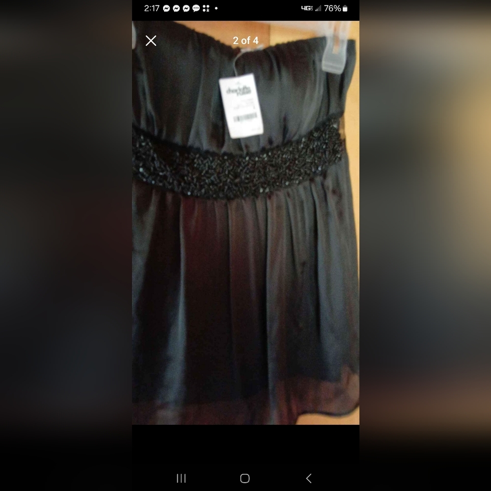 Women's strapless top